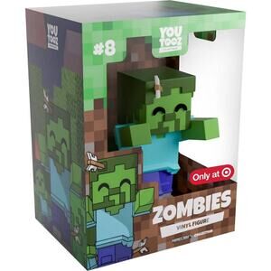 Youtooz Minecraft Zombie 4.7" Vinyl Figure NWT